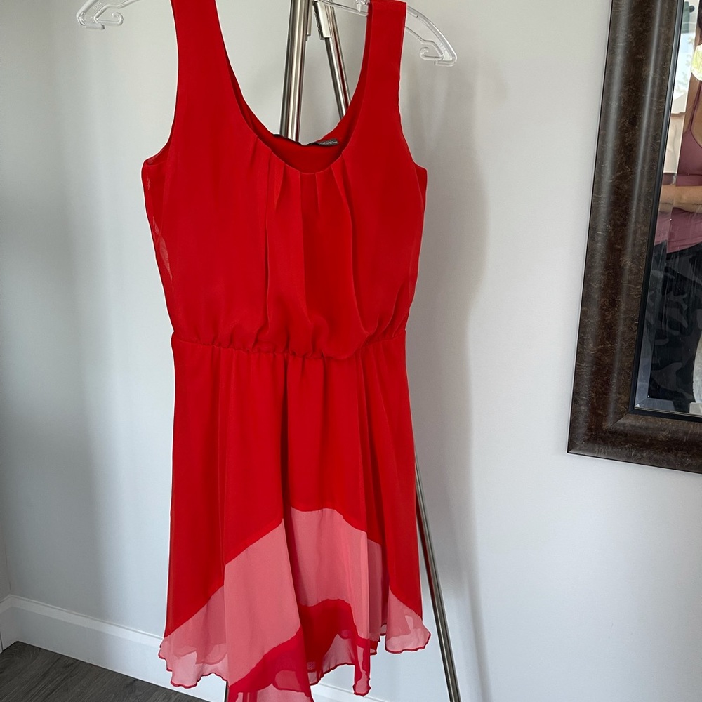 Red summer dress